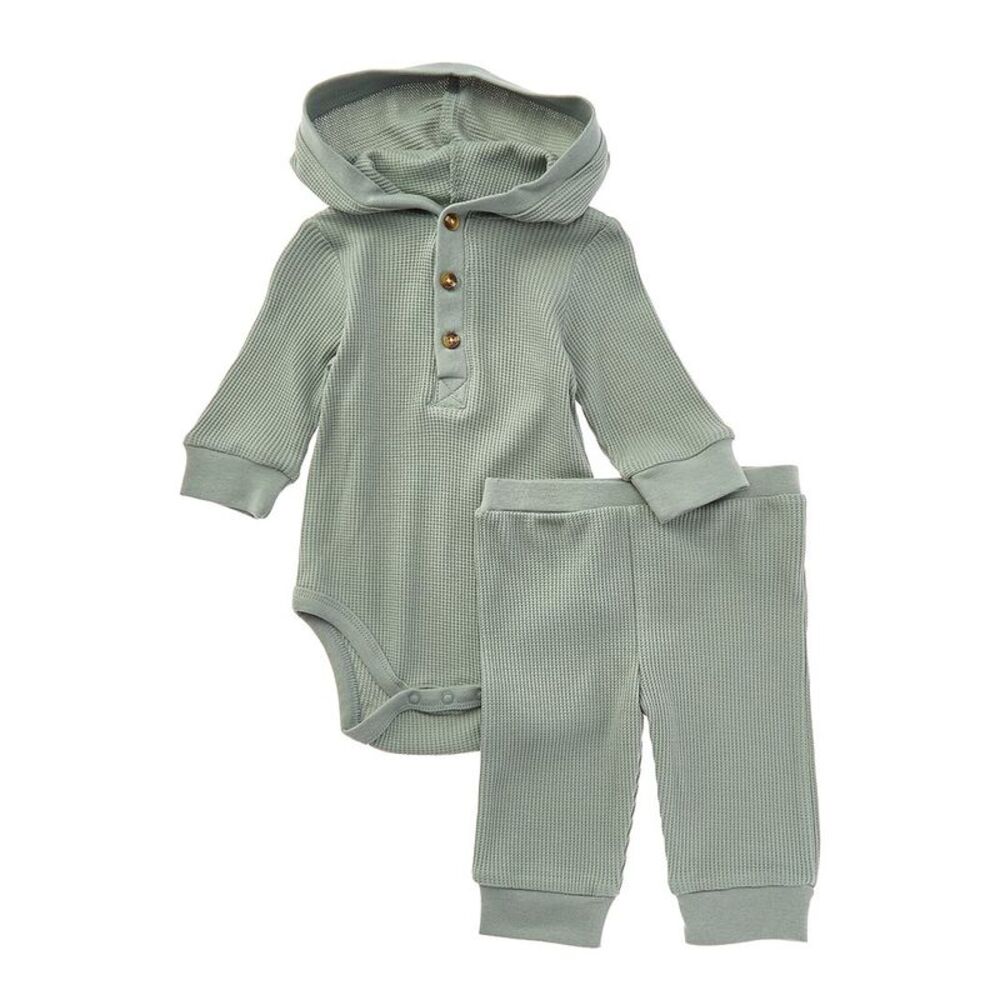 Little Me Baby-Boys  Bodysuit & Pant Set, Green